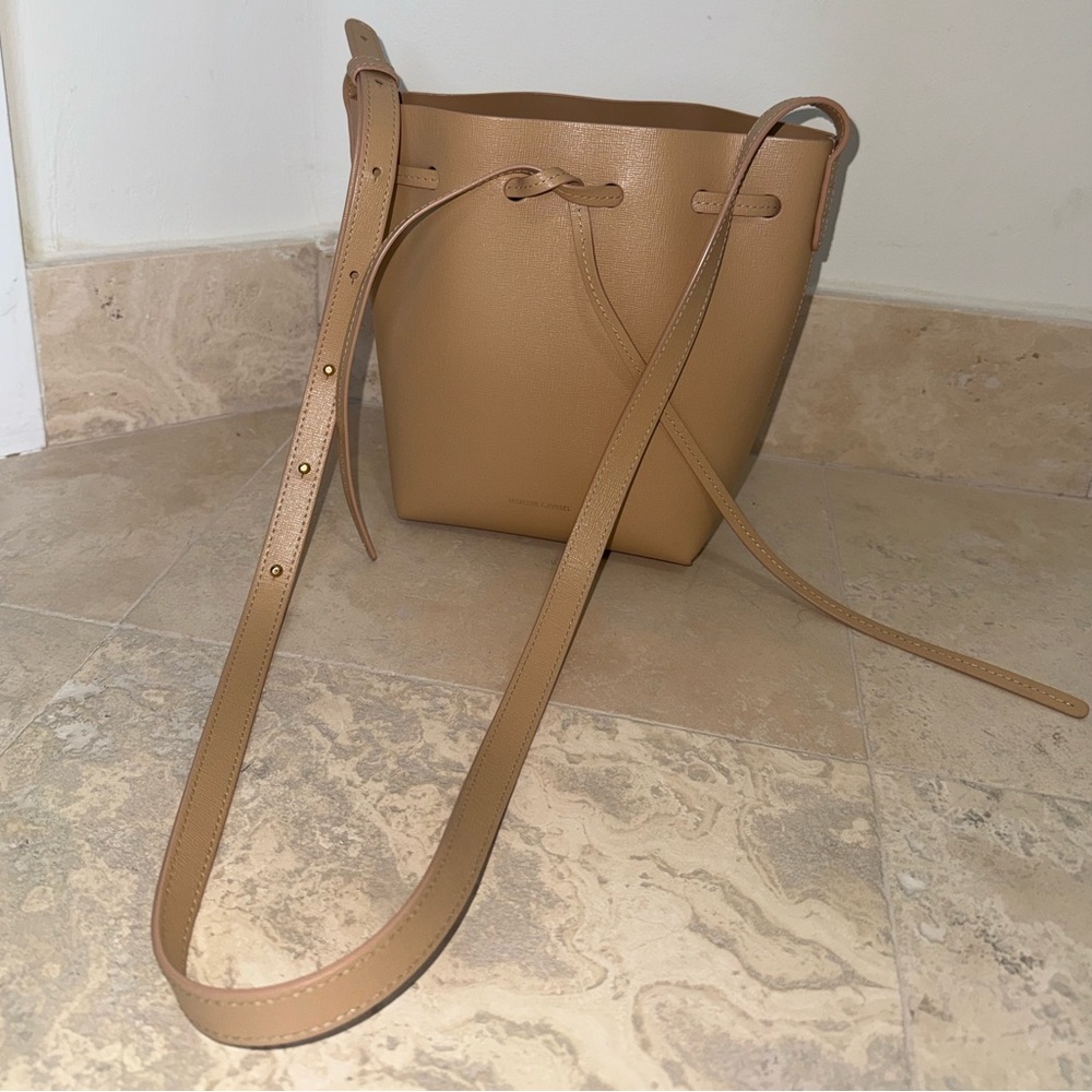 MANSUR Gavriel Tan Leather Bucket Bag